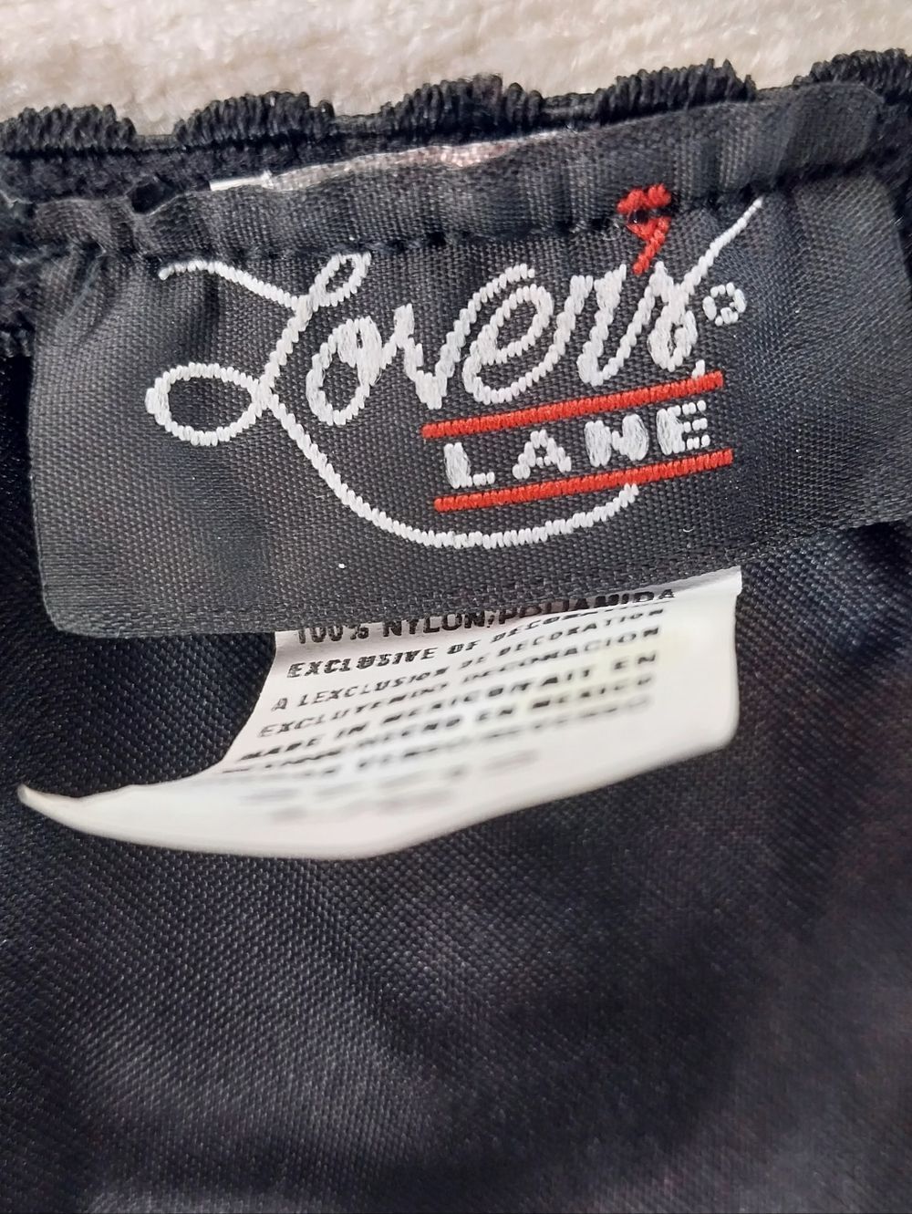 Lover's Lane Black Lace Satin Vintage Style Gothic Grunge Y2K 90's Corset Top - Picture 7 of 7